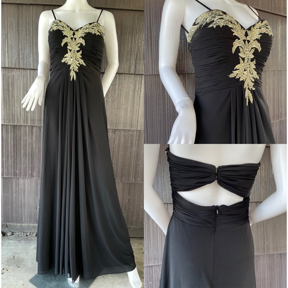 🔥Y2K Blondie Nites Strapless Slit Maxi Formal Party Dress Gothic Glamour Dress